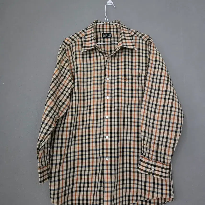 [BUNJANG] Daks Signature Check Shirt / 닥스 시그니처 체크 남방 셔츠 110