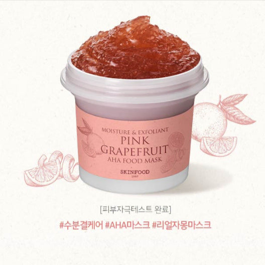 [BUNJANG] SKINFOOD Pink Grapefruit AHA Food Mask (120g) Wash-off Pack / 스킨푸드 핑크자몽 아하 푸드마스크(120g) 워시오프팩 각질제거