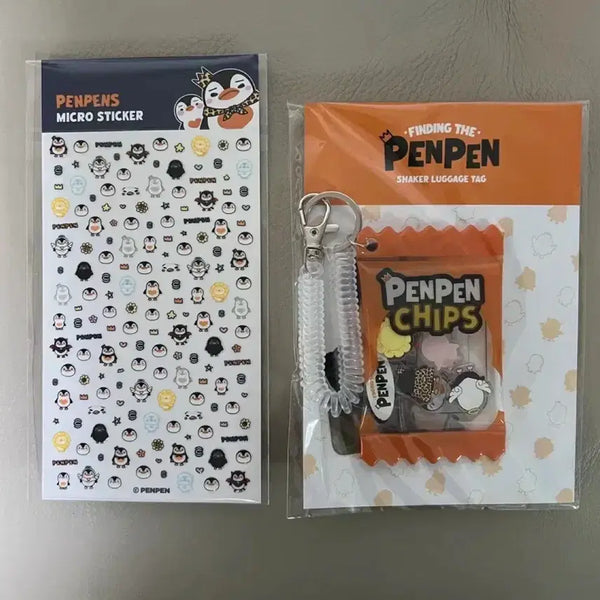 [BUNJANG] Lee Junho (2PM) PENGPENG Luggage Tag & Sticker Set / 이준호 펭펭 팝업 러지기택, 스티커