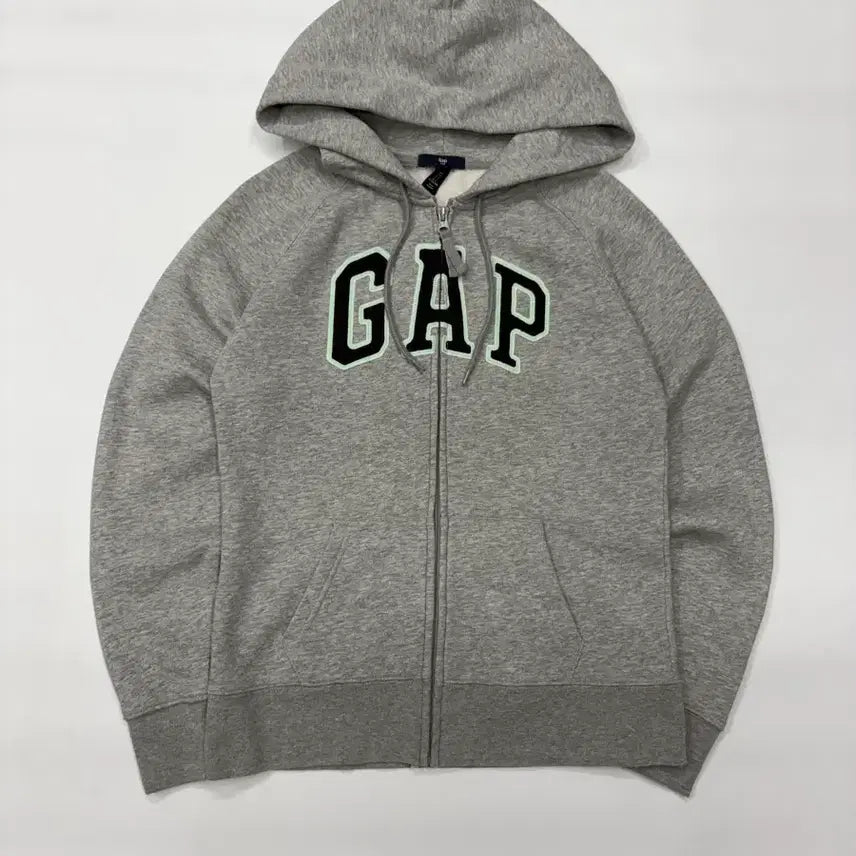 [BUNJANG] GAP Vintage Women's Grey Hooded Zip-Up Jacket / GAP 빈티지 갭 우먼스 그레이 후드 집업