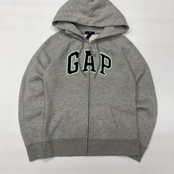 [BUNJANG] GAP Vintage Women's Grey Hooded Zip-Up Jacket / GAP 빈티지 갭 우먼스 그레이 후드 집업