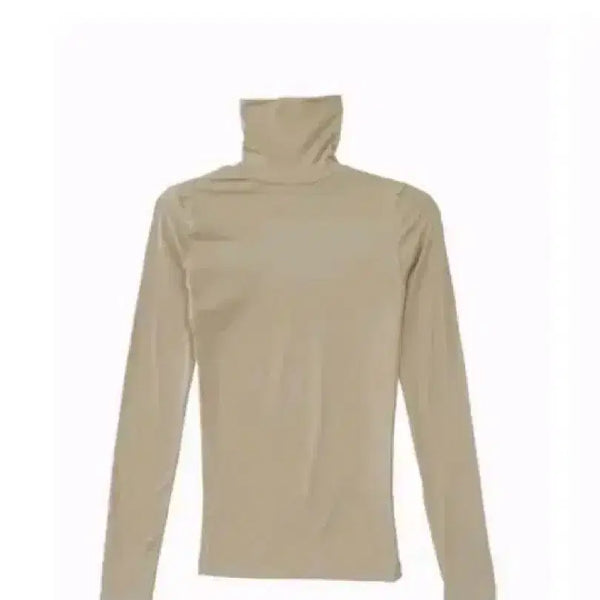 [BUNJANG] Soft Slim Polar T-Shirt - Beige / 소프트 슬림 폴라티 - 베이지