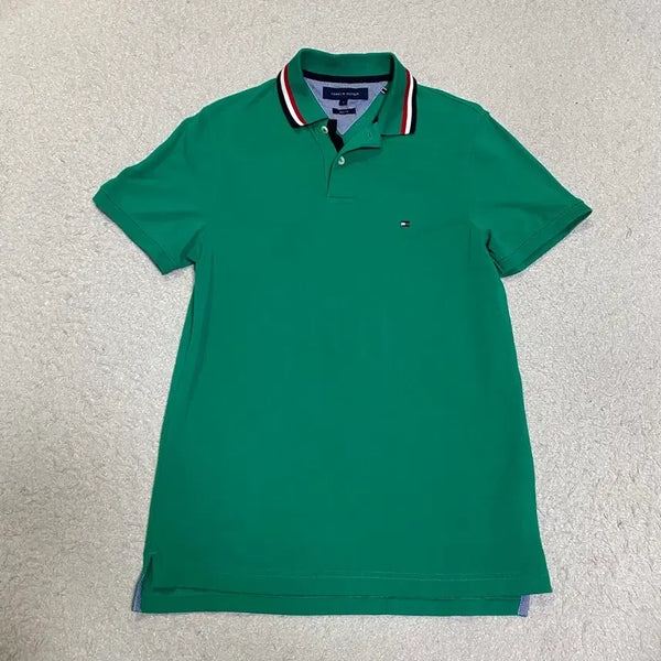 [BUNJANG] Tommy Hilfiger Green Short Sleeve Polo Shirt Size S / 타미힐피거 그린 반팔 카라티 s