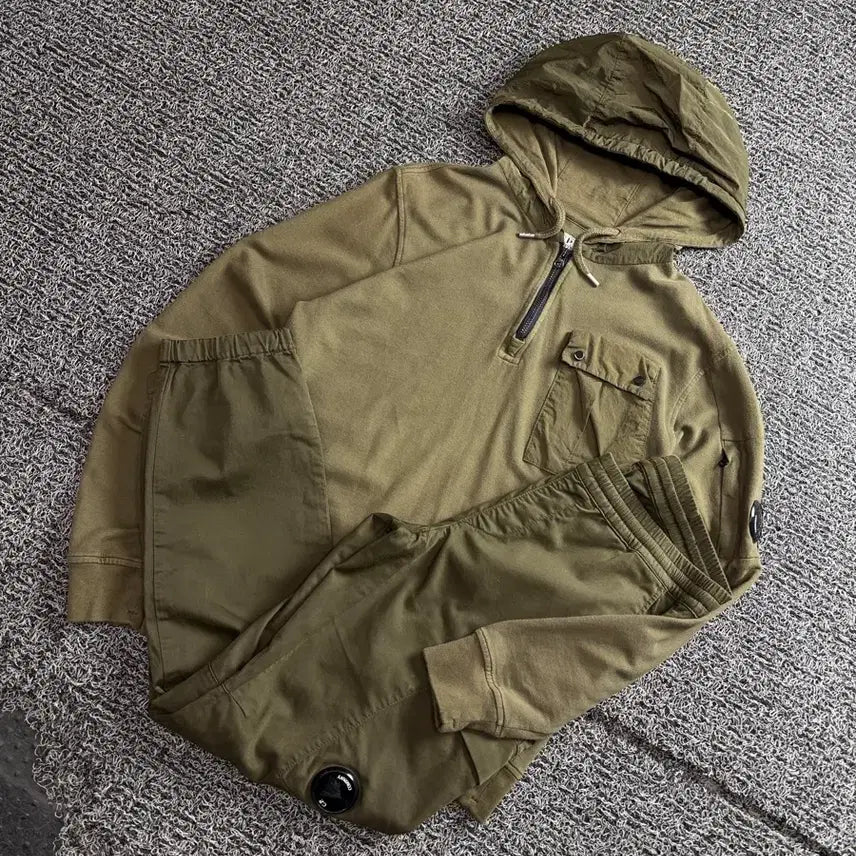 [BUNJANG] CP Company Archive Light Fleece Training Setup / 씨피컴퍼니 아카이브 라이트 플리스 트레이닝 셋업 4612