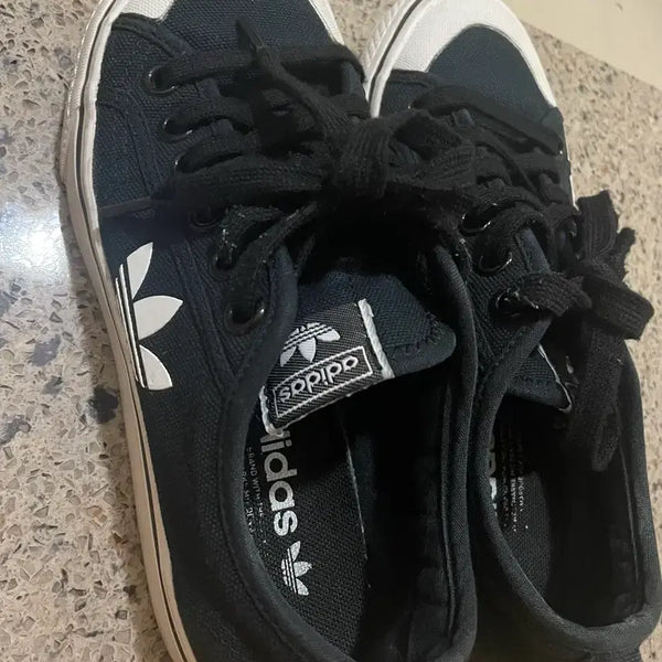 [BUNJANG] Adidas Black Sneakers Size 230 / 아디다스 블랙 스니커즈 230