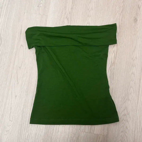[BUNJANG] Munseon Off-Shoulder T-Shirt / 문선 오프숄더 티셔츠
