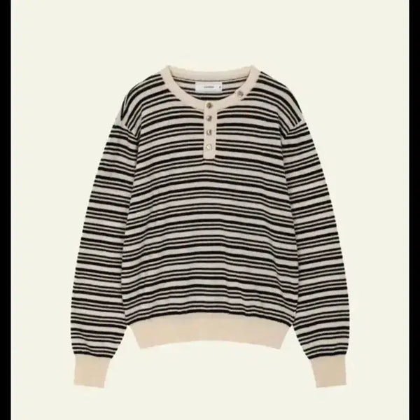 [BUNJANG] Waveness Henley Neck Knit / [1] 웨이비니스 헨리넥 니트
