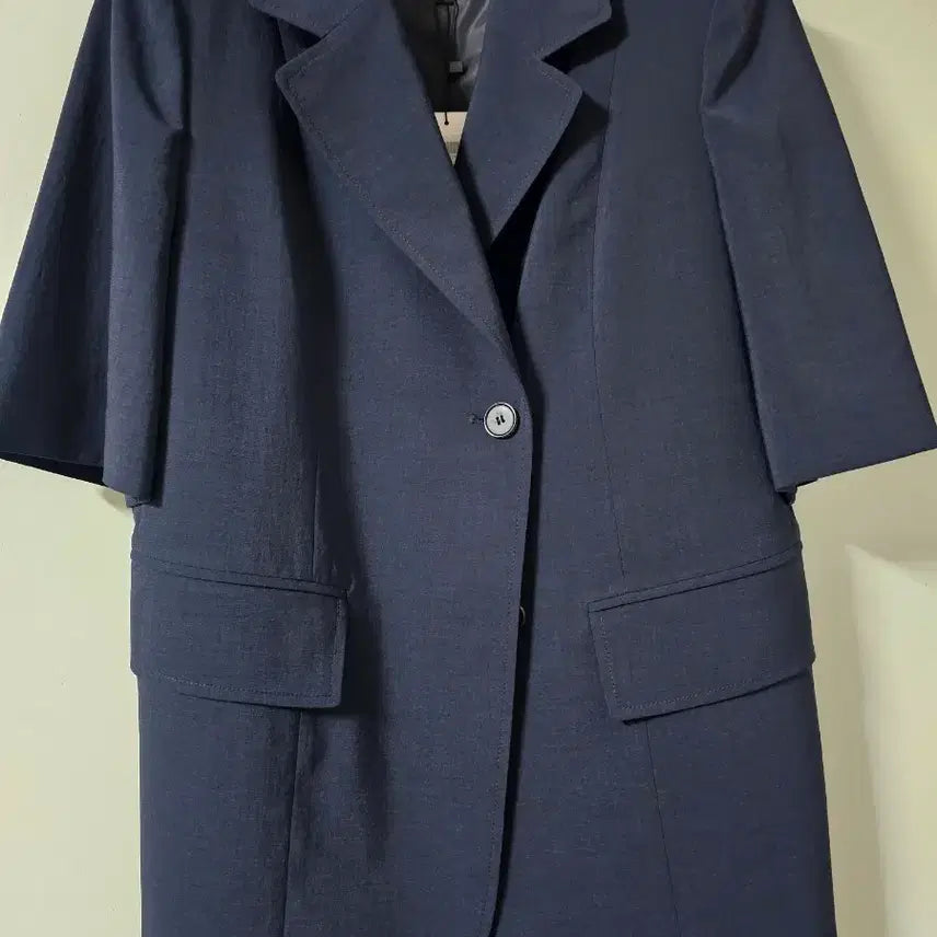 [BUNJANG] ON&ON Navy Short Sleeve Jacket (New) / 온앤온 네이비 반팔 자켓(새상품)