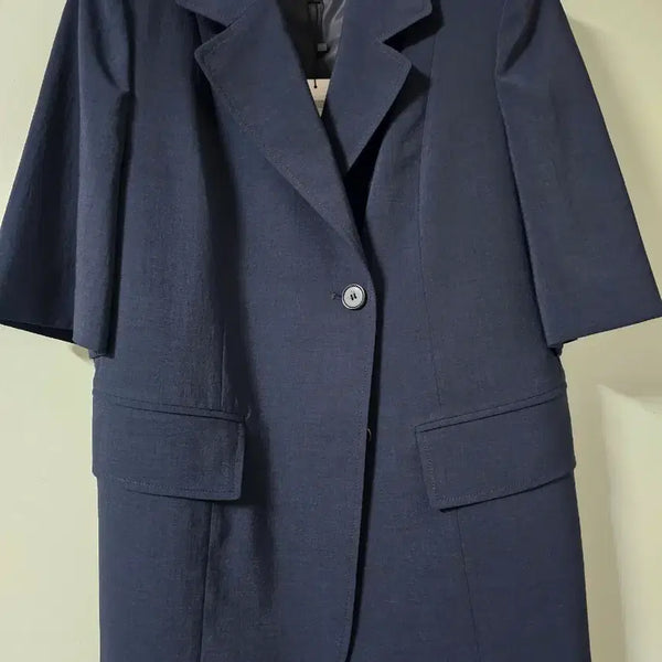[BUNJANG] ON&ON Navy Short Sleeve Jacket (New) / 온앤온 네이비 반팔 자켓(새상품)