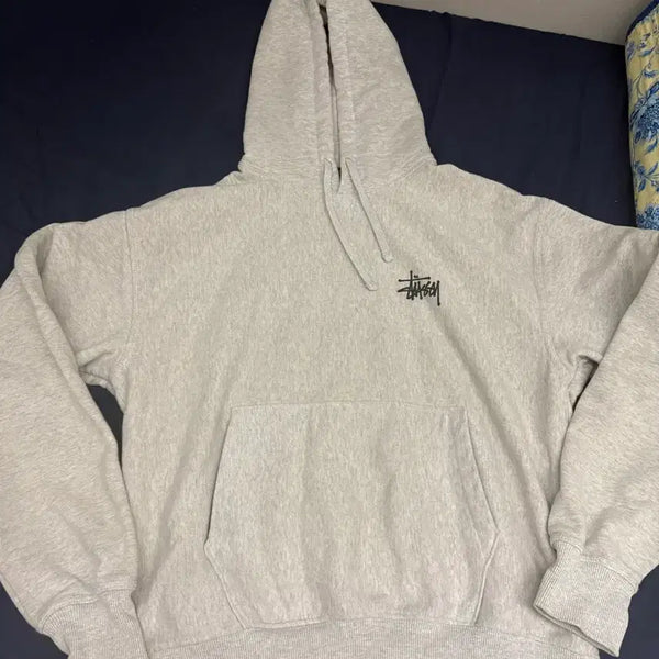 [BUNJANG] Stussy Basic Hoodie Ash Heather M / 스투시 베이직 후드티 애쉬헤더 m