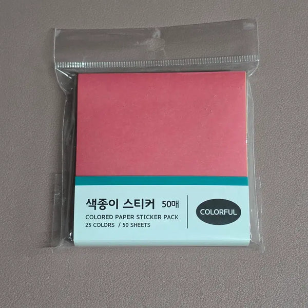 [BUNJANG] Color Paper Sticker Pack / 11. 색종이 스티커팩