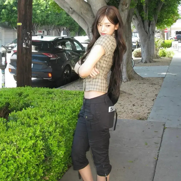 [BUNJANG] SEO Knee Length Pocket Skinny Pants Black / 에스이오 KNEE LENGTH POCKET SKINNY PANTS