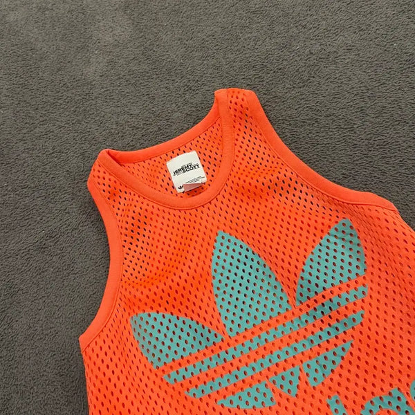 [BUNJANG] Adidas x Jeremy Scott Mesh Tank Top Orange / [정품/95] 아디다스 제레미스캇 메쉬 탱크탑 오렌지