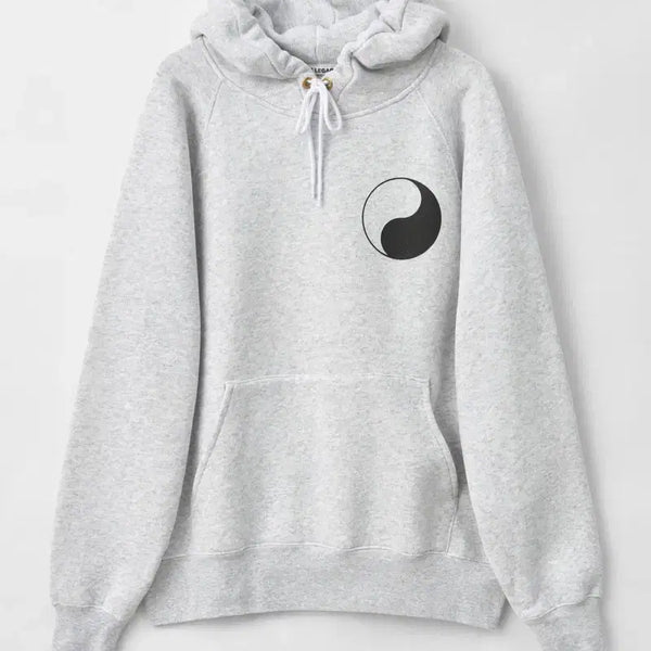 [BUNJANG] Our Legacy Work Shop Grey Melange Yin Yang Print Hoodie / [46] 아워레가시 워크샵 후드 그레이 멜란지 음양 프린트 | 워크숍회색