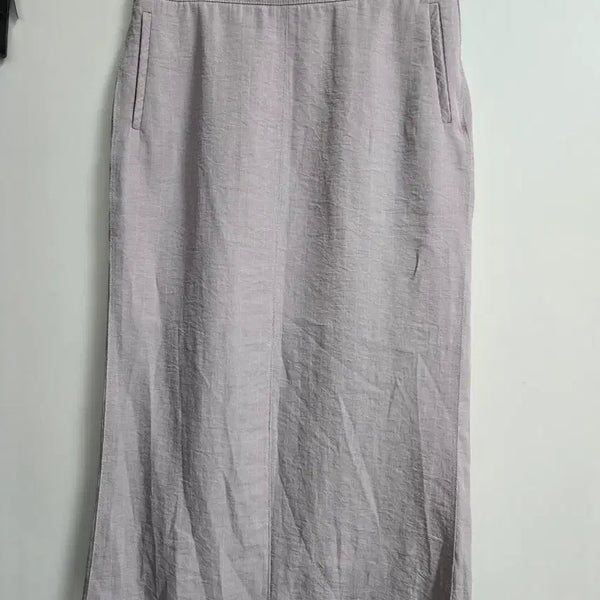 [BUNJANG] TIME Linen Blend Stripe Long Skirt / 타임 TIME 린넨혼방 스커트 55