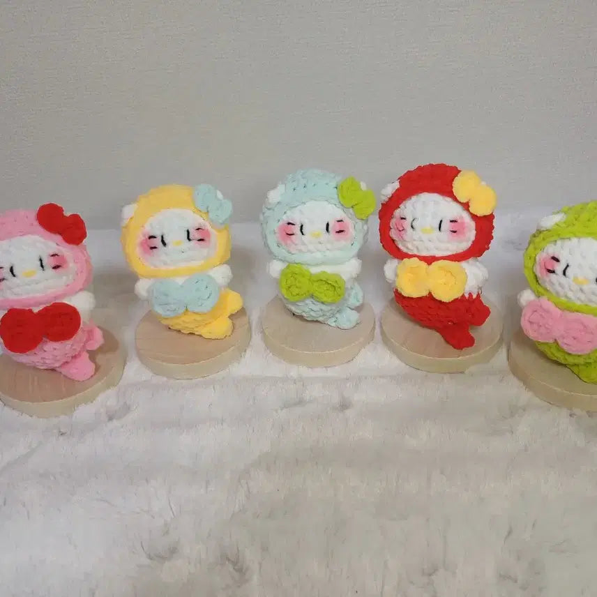 [BUNJANG] Mermaid Kitty Crochet Keychain / 인어키티 뜨개키링