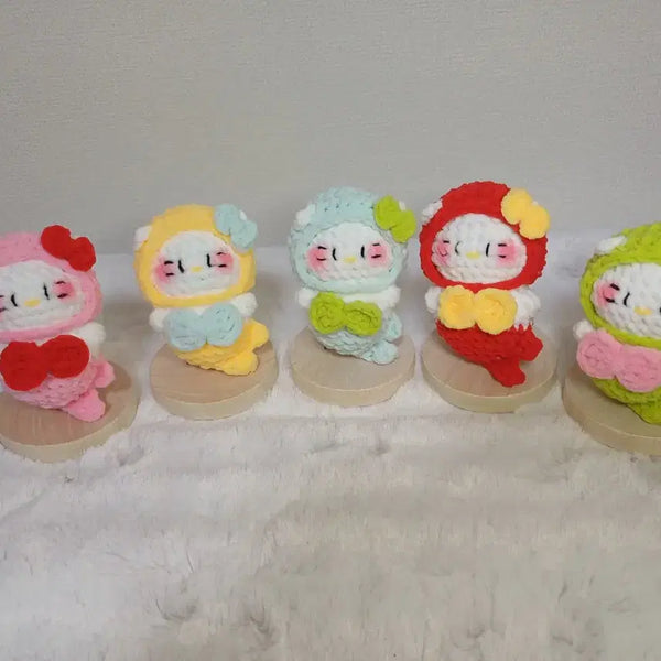 [BUNJANG] Mermaid Kitty Crochet Keychain / 인어키티 뜨개키링