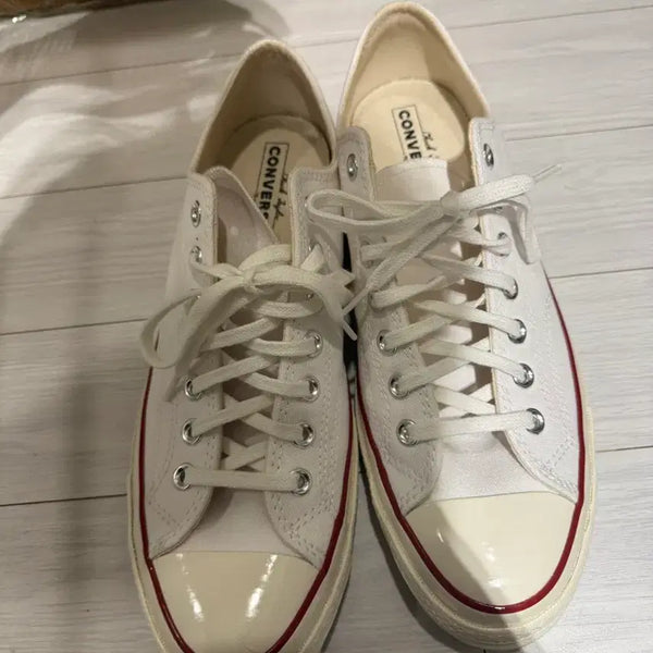 [BUNJANG] Converse Chuck 70 White Low Top Sneakers / 컨버스 척70 화이트 로우 1회착 팝니다