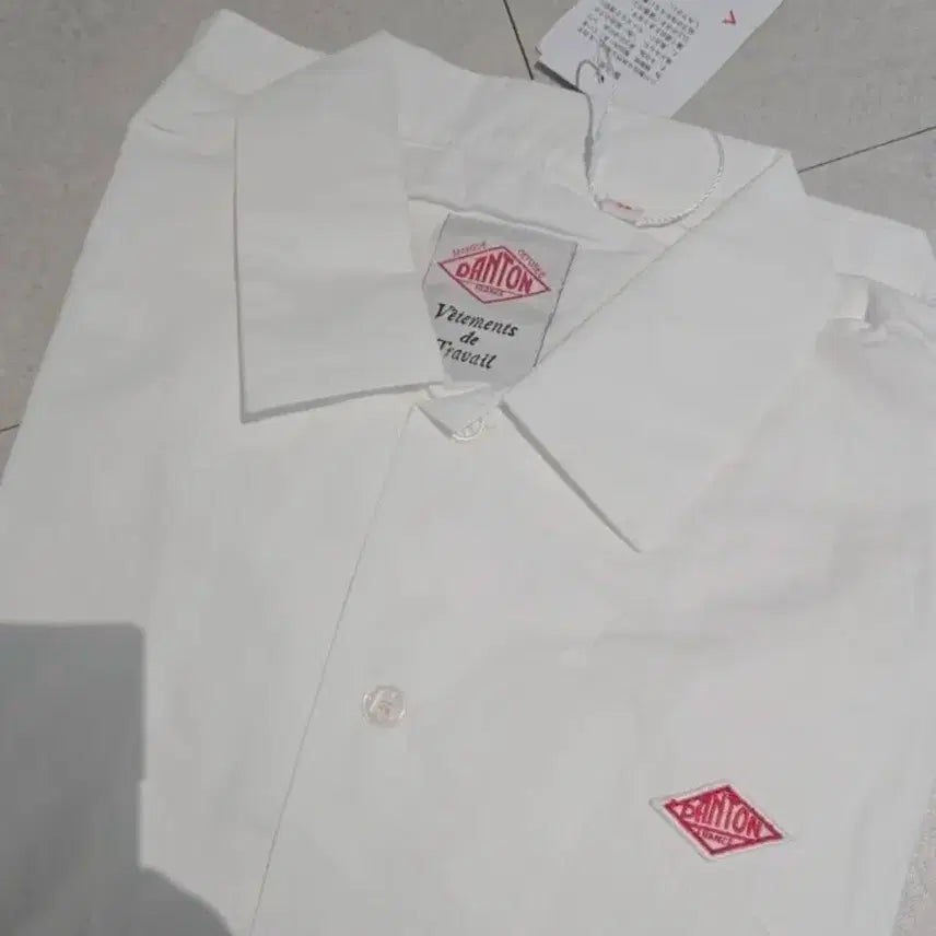 [BUNJANG] Danton White Short Sleeve Shirt / 단톤 기본 셔츠