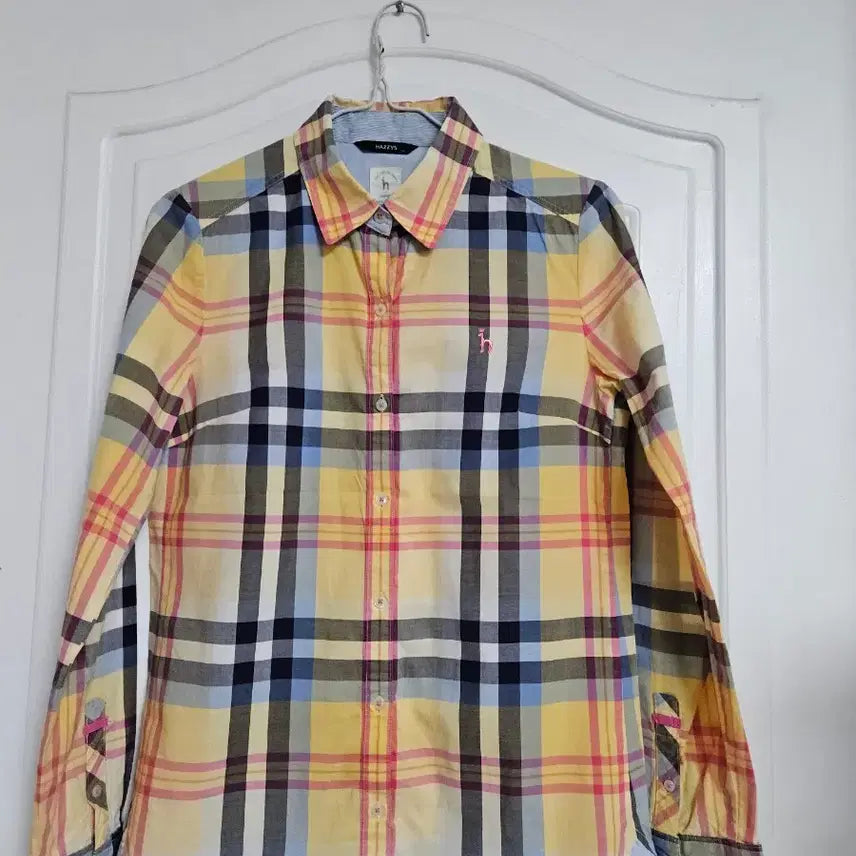 [BUNJANG] Hazzys Women's Short-Sleeve Button-Up Shirt / 헤지스 앞뒤예쁨 셔츠 남방 얇은 셔츠