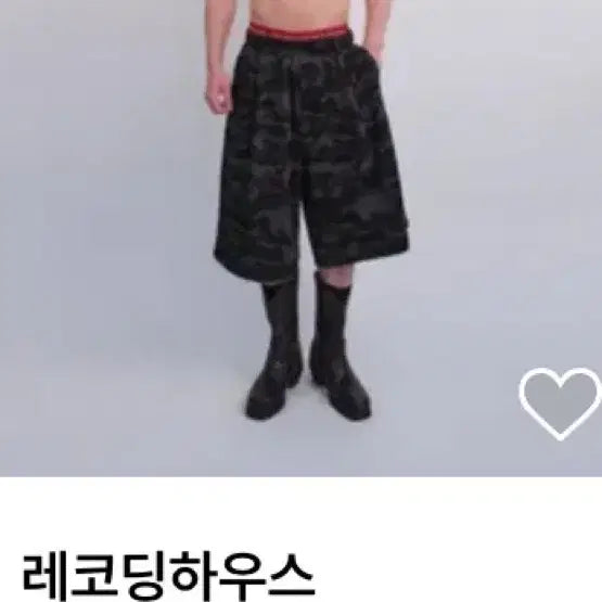 [BUNJANG] Recording House Camo Sweat Shorts / [새상품]레코딩하우스 카모 반바지 스웨트 팬츠
