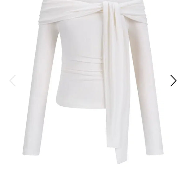 [BUNJANG] Herbyseer Lily Tie Top Ivory / 씨어 herbyseer 릴리 타이 탑 아이보리