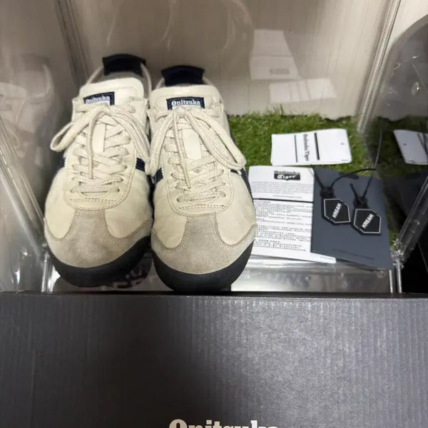 [BUNJANG] Onitsuka Tiger Mexico 66 Cream/Navy Sneakers / 오니츠카타이거 멕시코66 크림/네이비