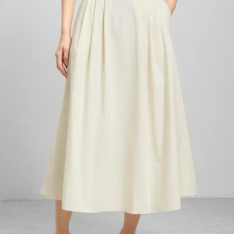[BUNJANG] MIXXO Cotton Flare Long Skirt Navy / MIXXO 미쏘 롱스커트 (네이비)