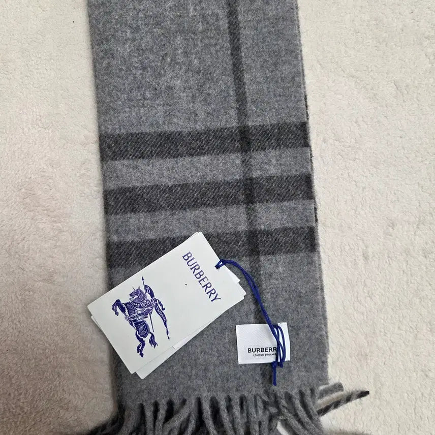 [BUNJANG] Burberry Wool Scarf Gray / 버버리머플러 회색  168 * 28