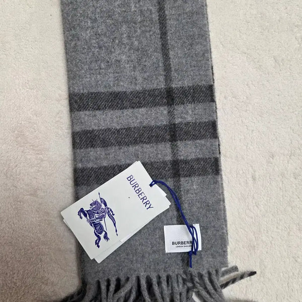 [BUNJANG] Burberry Wool Scarf Gray / 버버리머플러 회색  168 * 28