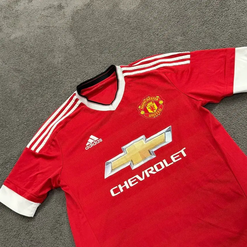 [BUNJANG] Adidas Manchester United 15-16 Short Sleeve Authentic Jersey / [정품/S] 아디다스 맨유 15-16 유니폼 반팔