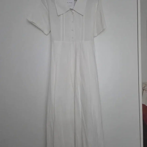 [BUNJANG] Collared Long Dress / 카라 롱원피스