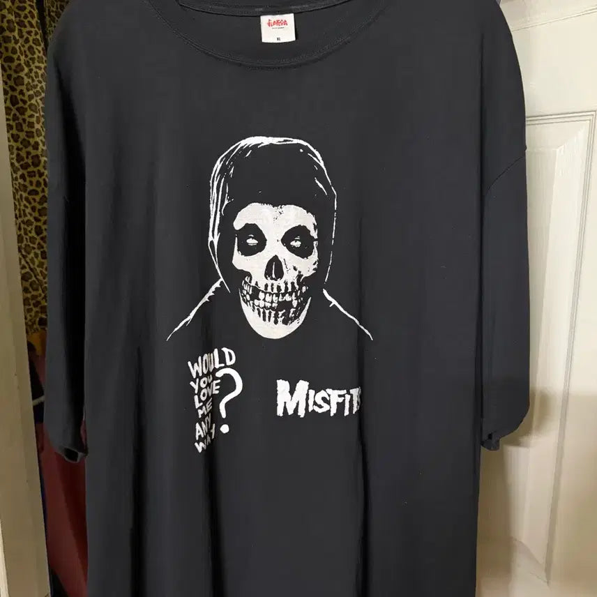 [BUNJANG] Misfits Skull Print XL Short Sleeve T-Shirt / 피어스 미스핏츠 XL