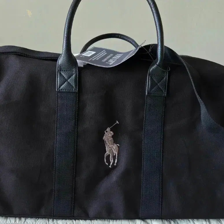 [BUNJANG] Polo Ralph Lauren Black Canvas Duffle Bag New / 폴로 랄프로렌 캔버스 더플백 가방 블랙 새상품
