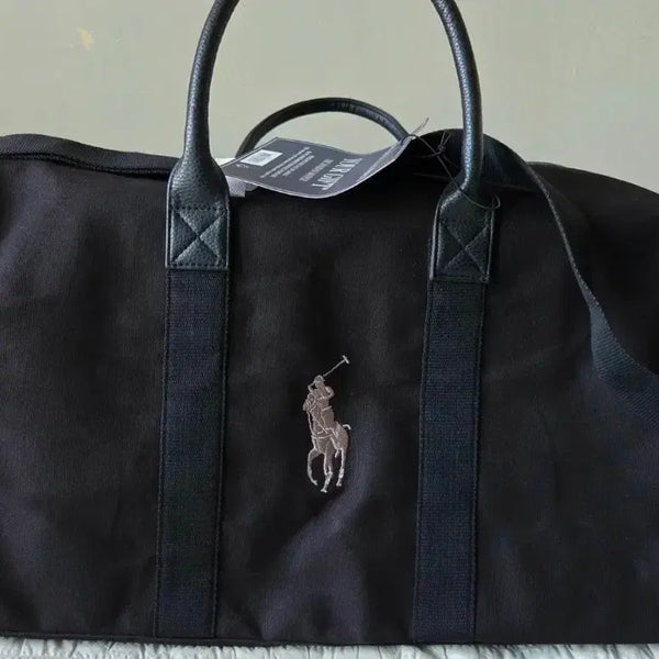 [BUNJANG] Polo Ralph Lauren Black Canvas Duffle Bag New / 폴로 랄프로렌 캔버스 더플백 가방 블랙 새상품