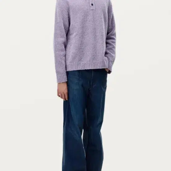 [BUNJANG] Solid Homme Wool Chenille Cardigan Knit Size 46 / 솔리드옴므 울 셔닐 카라 니트 46