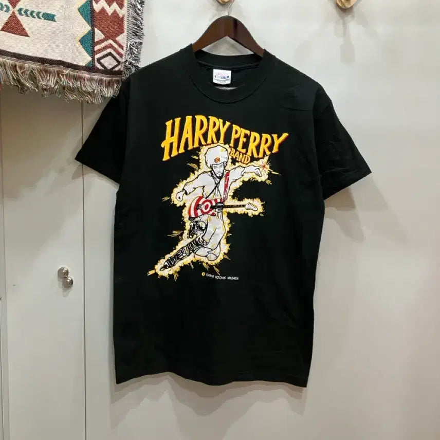 [BUNJANG] Vintage 90s Haynes Harry Perry Printing T-Shirt (Made in USA) / 90s 미국생산 빈티지 헤인즈 해리페리 프린팅 티셔츠