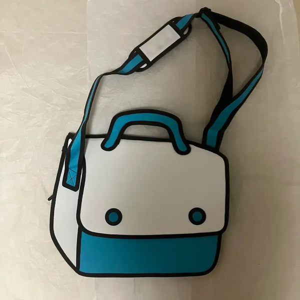 [BUNJANG] Jump From Paper 2D Style Crossbody Bag / Jump From Paper 2D스타일 크로스백