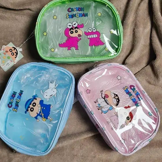 [BUNJANG] Crayon Shin-chan Transparent Beach Pouch 3 Designs / 짱구 투명 비치 파우치 3종 디자인