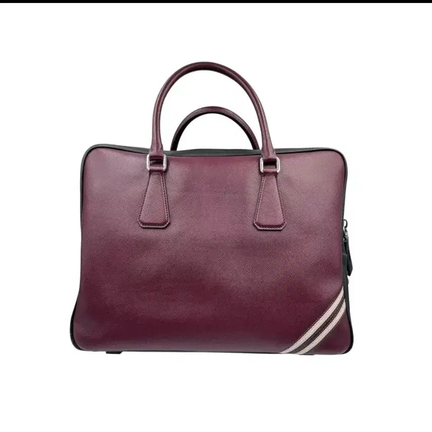 [BUNJANG] Prada Men's Briefcase Burgundy / (번개검수완료)프라다 남성 브리프케이스