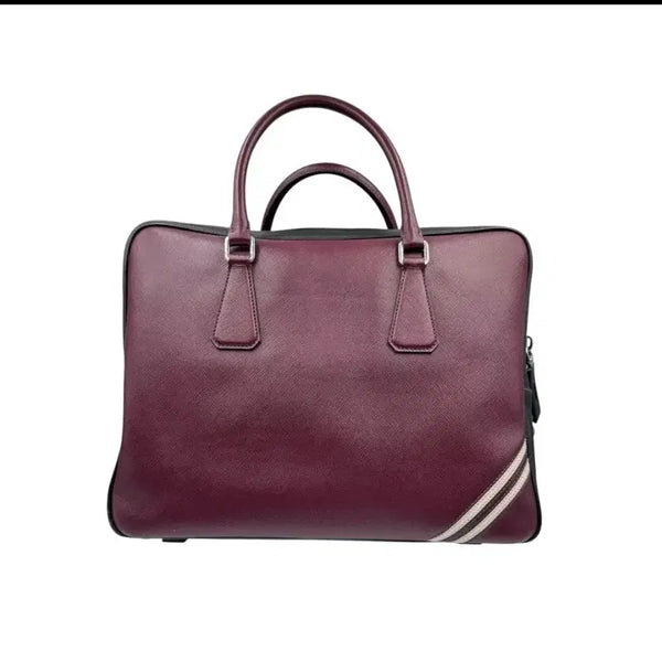 [BUNJANG] Prada Men's Briefcase Burgundy / (번개검수완료)프라다 남성 브리프케이스