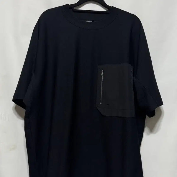 [BUNJANG] 100 System Pocket Half Sleeve T-shirt / 100 시스템 포켓 반팔티