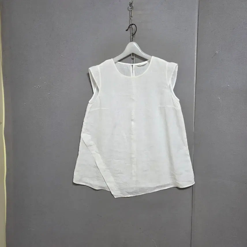 [BUNJANG] Esae White Linen Blouse Size 06 / 이새 흰색 린넨 블라우스 06  n5533