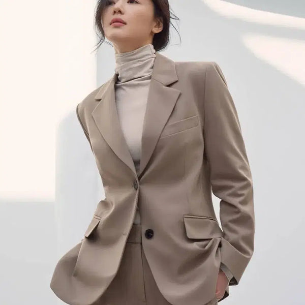 [BUNJANG] Giordano Jun Ji-hyun Collaboration Beige Blazer Jacket / (새상품) 지오다노 전지현 블레이저 베이지자켓