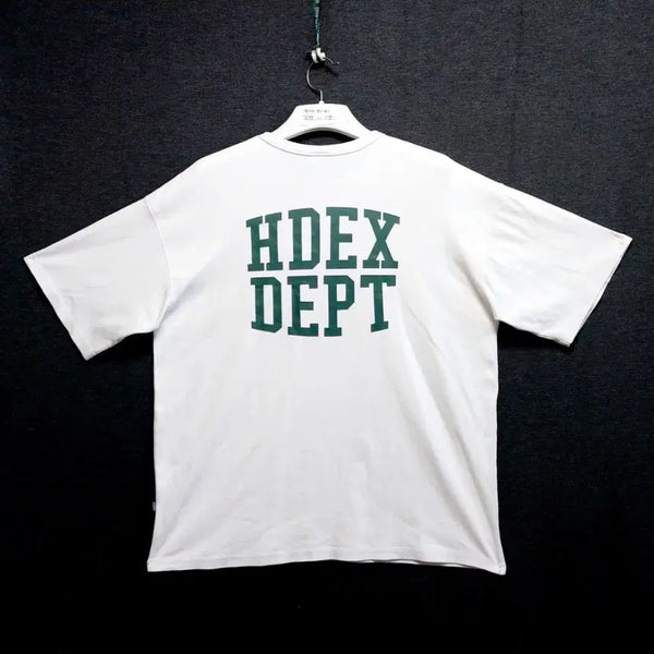 [BUNJANG] HDEX Round Neck Short Sleeve T-Shirt (Size 105-110, Oversized Fit) / HDEX 반팔티105-110 라운드티