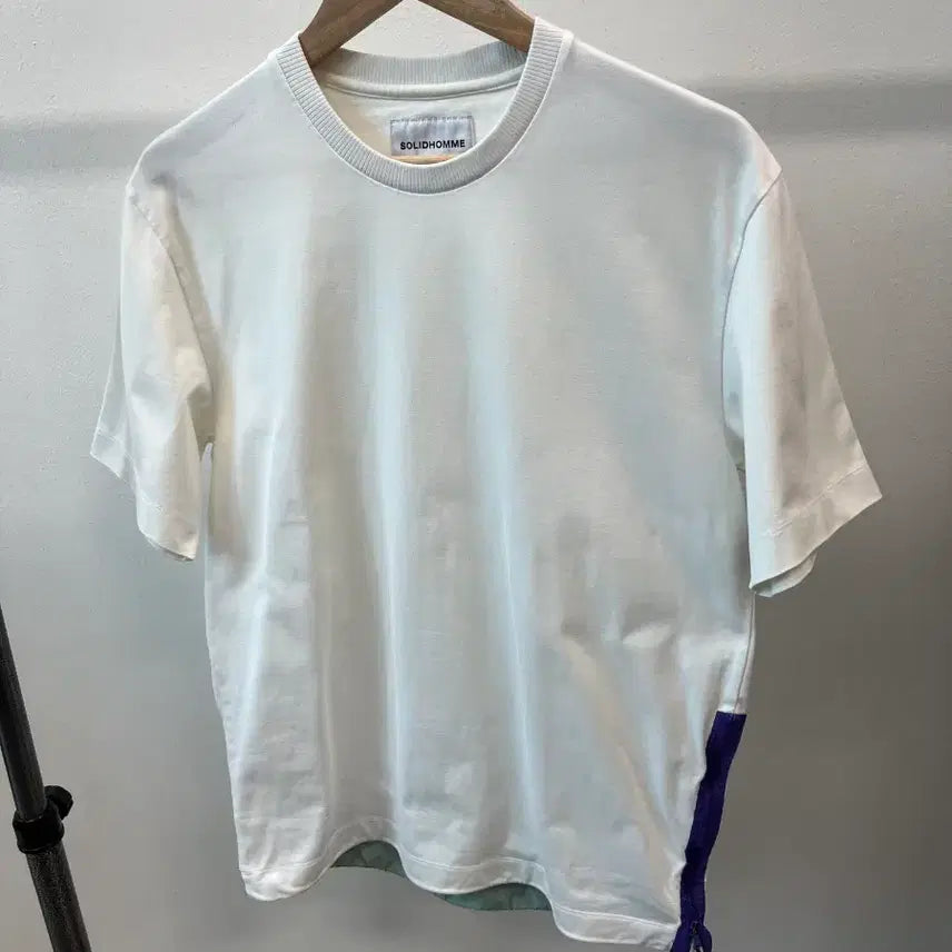 [BUNJANG] Solid Homme String Short Sleeve T-Shirt / 95-100) 솔리드옴므 스트링 반팔티