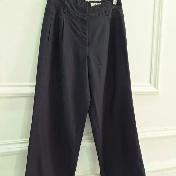 [BUNJANG] SJSJ Black Wide Pants / sjsj 검정색 와이드 팬츠