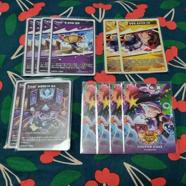 [BUNJANG] Cookie Run Kingdom Cookies Juice Flavor Card Merchandise Bundle Set / 쿠키런킹덤 푸룬주스맛 쿠키 카드 굿즈 일괄