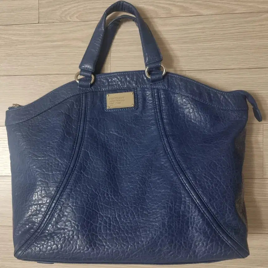 [BUNJANG] CHATEAINE Navy Leather Tote Bag / CHATEAINE 네이비 가죽 토트백