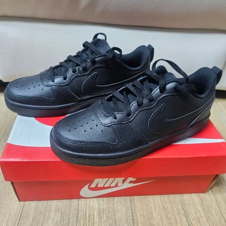 [BUNJANG] Nike Court Borough Unisex Sneakers / 나이키 코트버로우 블랙 정품(새상품) 남녀공용
